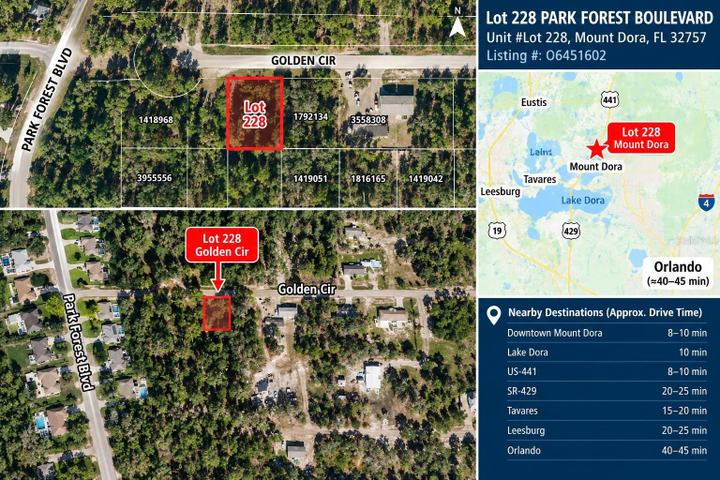 Lot 228 PARK FOREST BOULEVARD, MOUNT DORA, FL